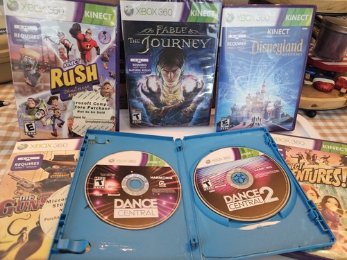 Xbox 360 kinect lot - kinect, games